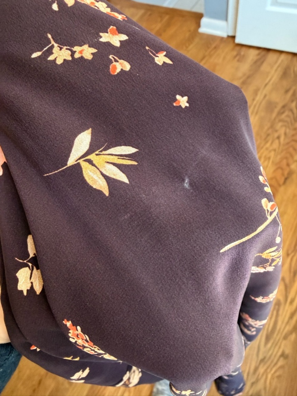 Amour vent three-quarter sleeve floral silk dress - Picture 7 of 8